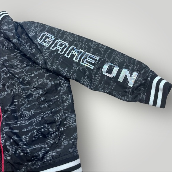 365 Kids Black and Gray Camouflage Zip Up Hooded Jacket - Picture 9 of 11